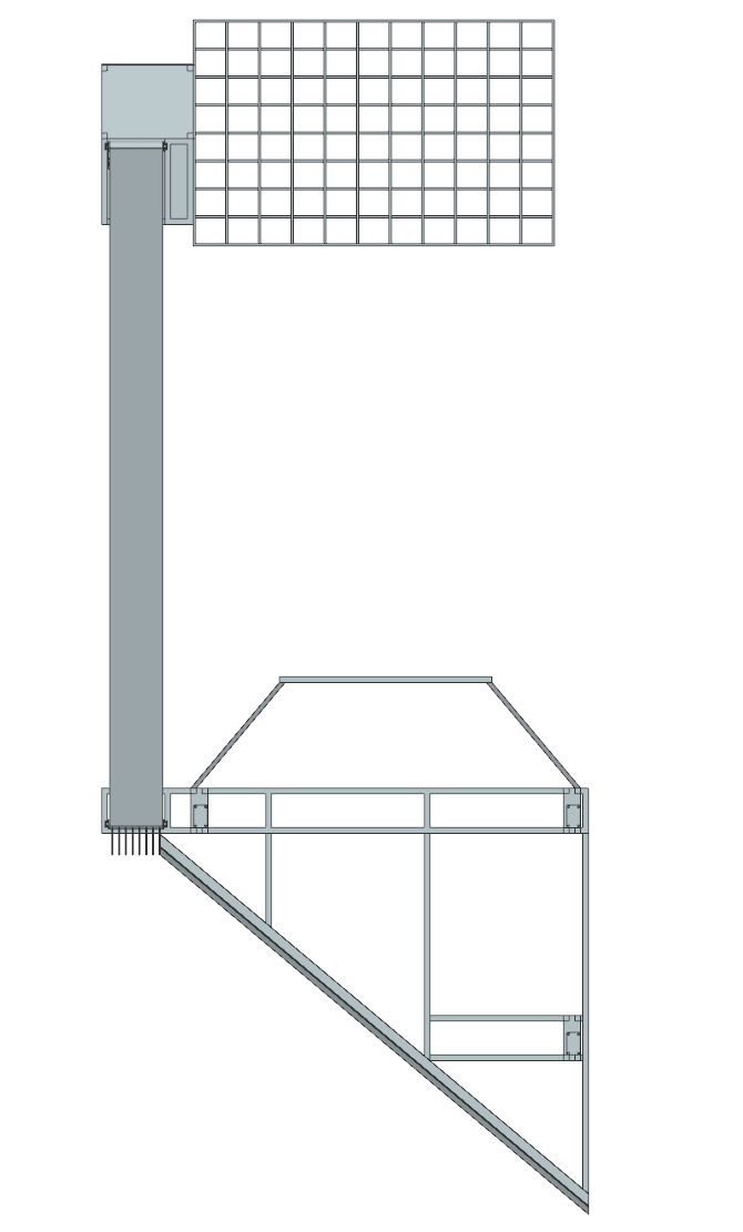First CAD top view